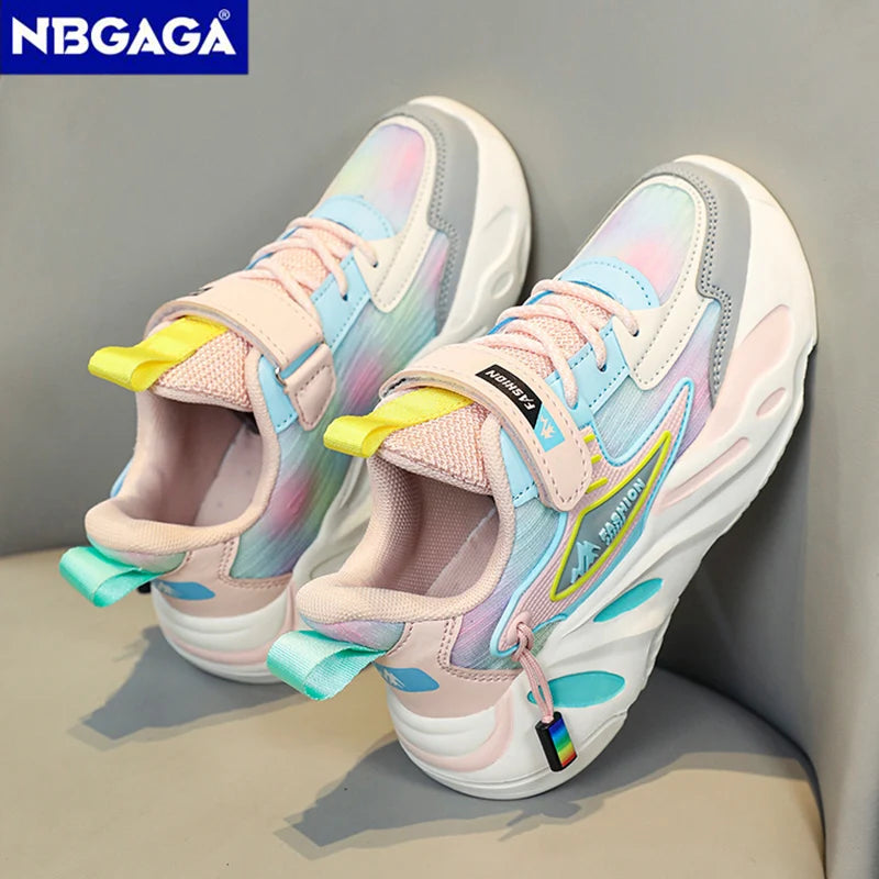 Zapatilla Deportiva NBGAGA con Cordón Libre Para Niñas Hecho de Material Transpirable