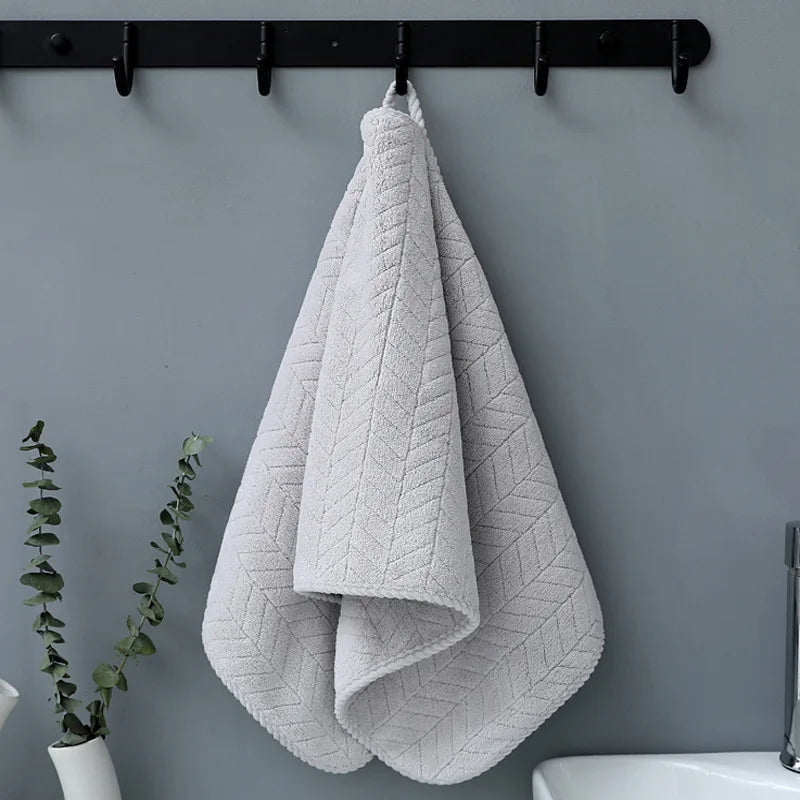 Toalla de Baño Coral Velvet Suave y de Secado Rápido
