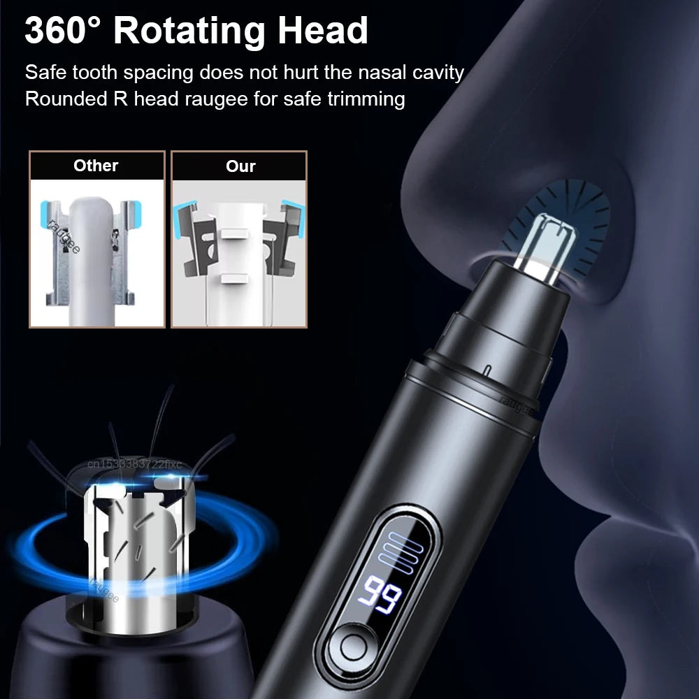 Recortador Eléctrico Nariz /Orejas Hombre Portátil Recargable USB Mini
