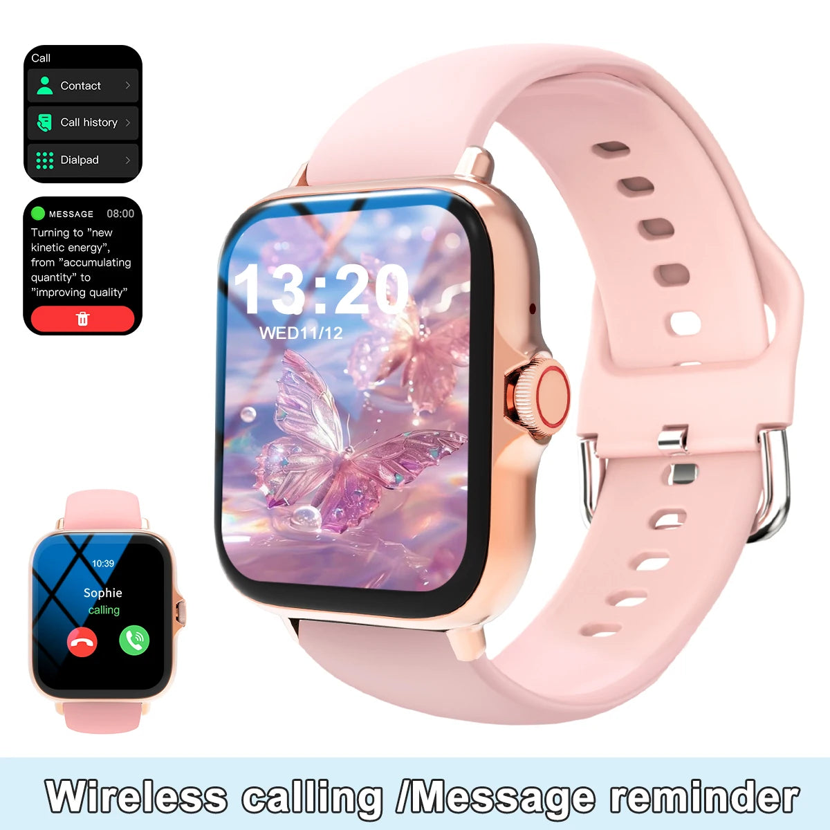 Smartwatch Hombre Mujer Notificaciones APP Deportivo iPhone Android