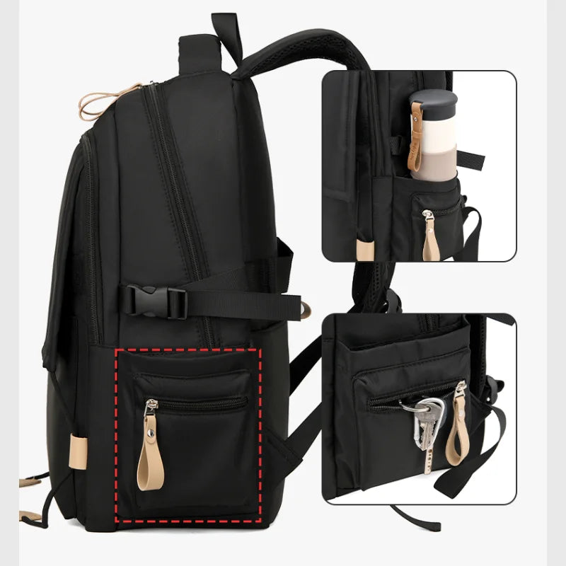 Mochila Gran Capacidad Laptop Negocios Correas Ajustables