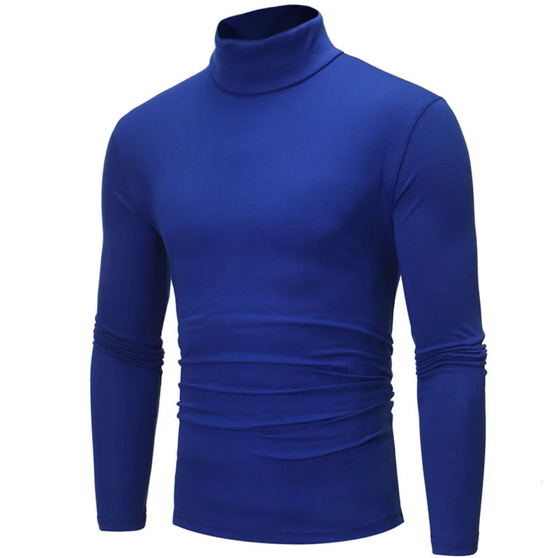 Camiseta Térmica Hombre Manga Larga Cuello Alto Slim Invierno