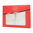 Lot de 2 serviettes de toilette en coton ultra absorbant