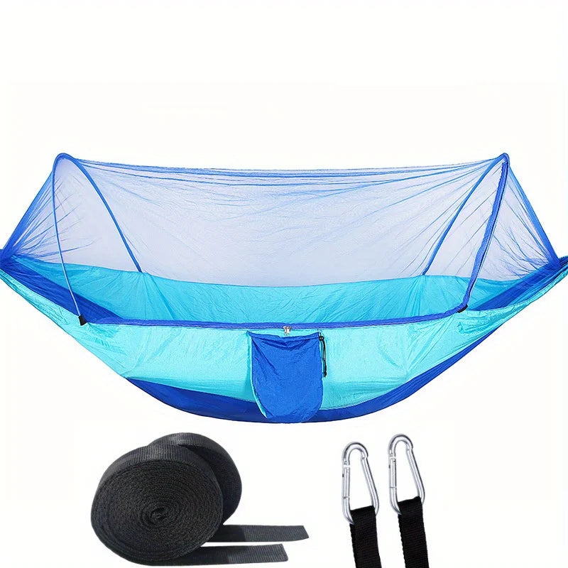 Hamaca Camping 2 en 1 con Red Mosquitera Nylon Ultraligera