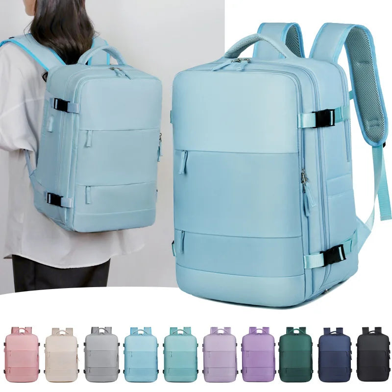 Mochila Unisex Viaje Negocios Laptop 16" Gran Capacidad