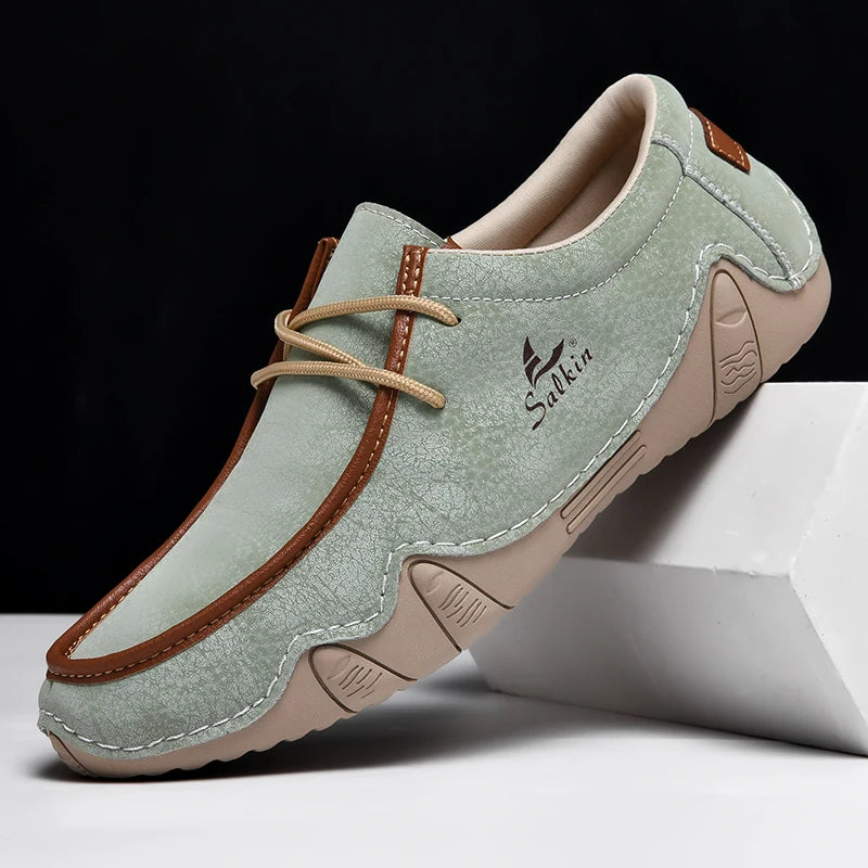Tenis Mujer Cuero Artesanal Casual Plataforma Mocasines