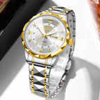 Montre Homme LIGE Quartz Acier Inoxydable Lumineuse Étanche