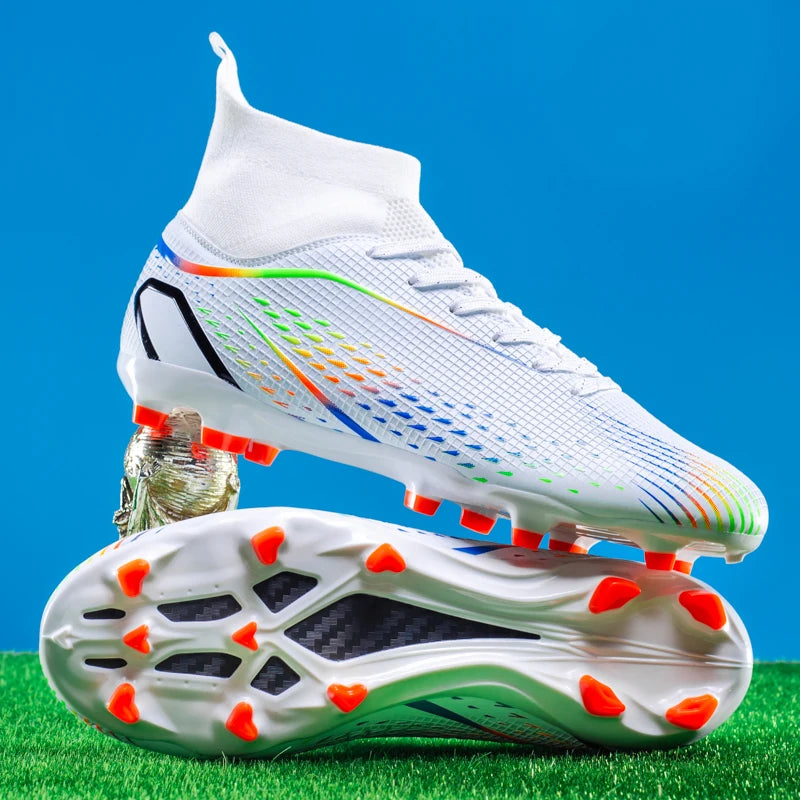 Zapatos Fútbol Hombre X2308 Blancos TF/FG Profesionales