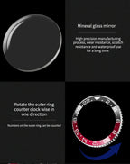 Montre LIGE LG10051 Acier Inoxydable Lumineuse et Résistante à l'Eau