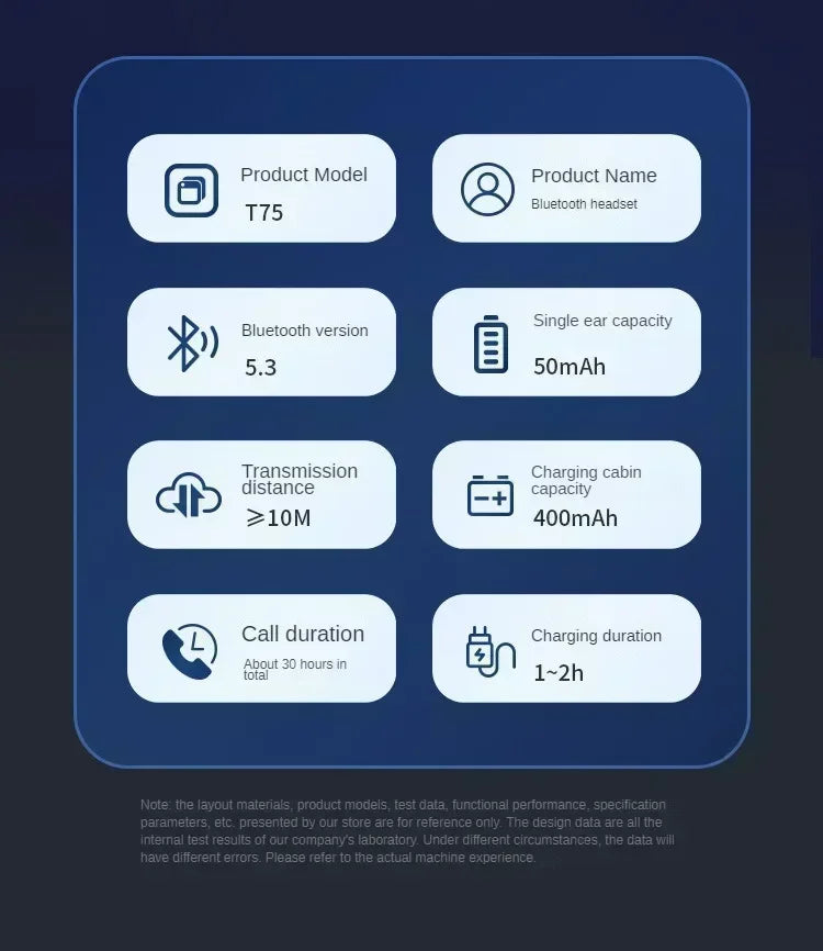 Audífonos T75 Conducción Ósea Bluetooth 5.3 Sonido Calidad