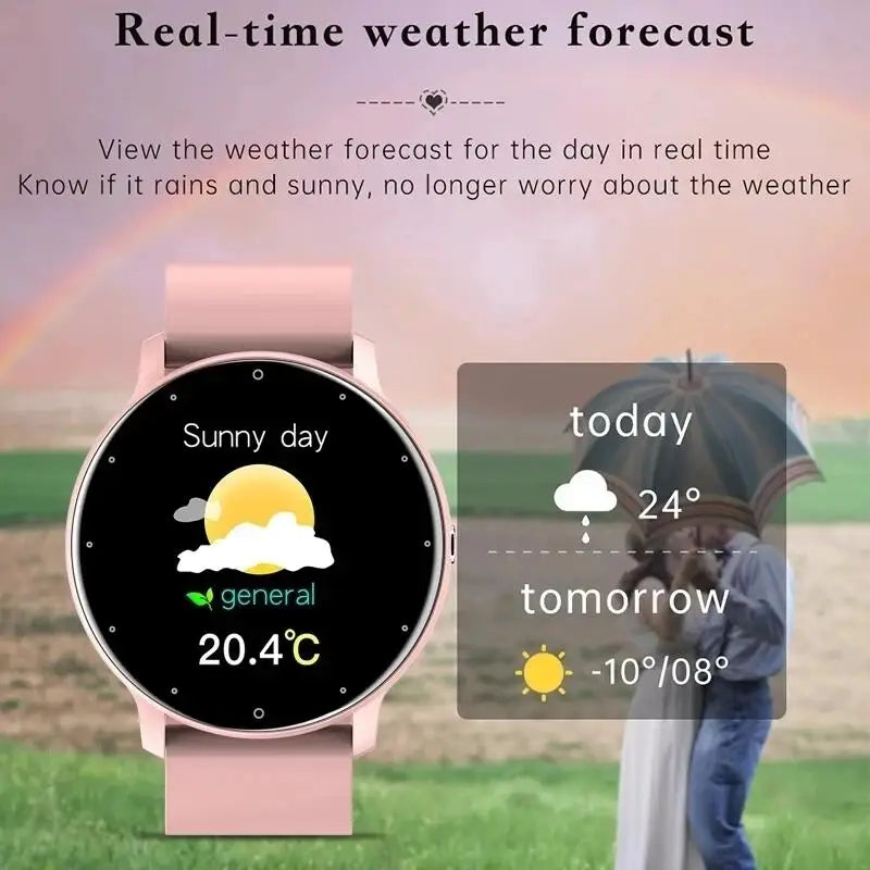Smartwatch Mujer Hombre LIGE Resistente al Agua Clima Tiempo
