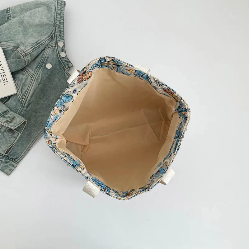 Bolso Tote Mujer Pana Estilo Hombro Universidad