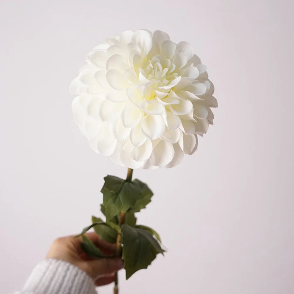 Dalia y Crisantemo Artificial 57cm Ramo de Seda Bodas /Hogar