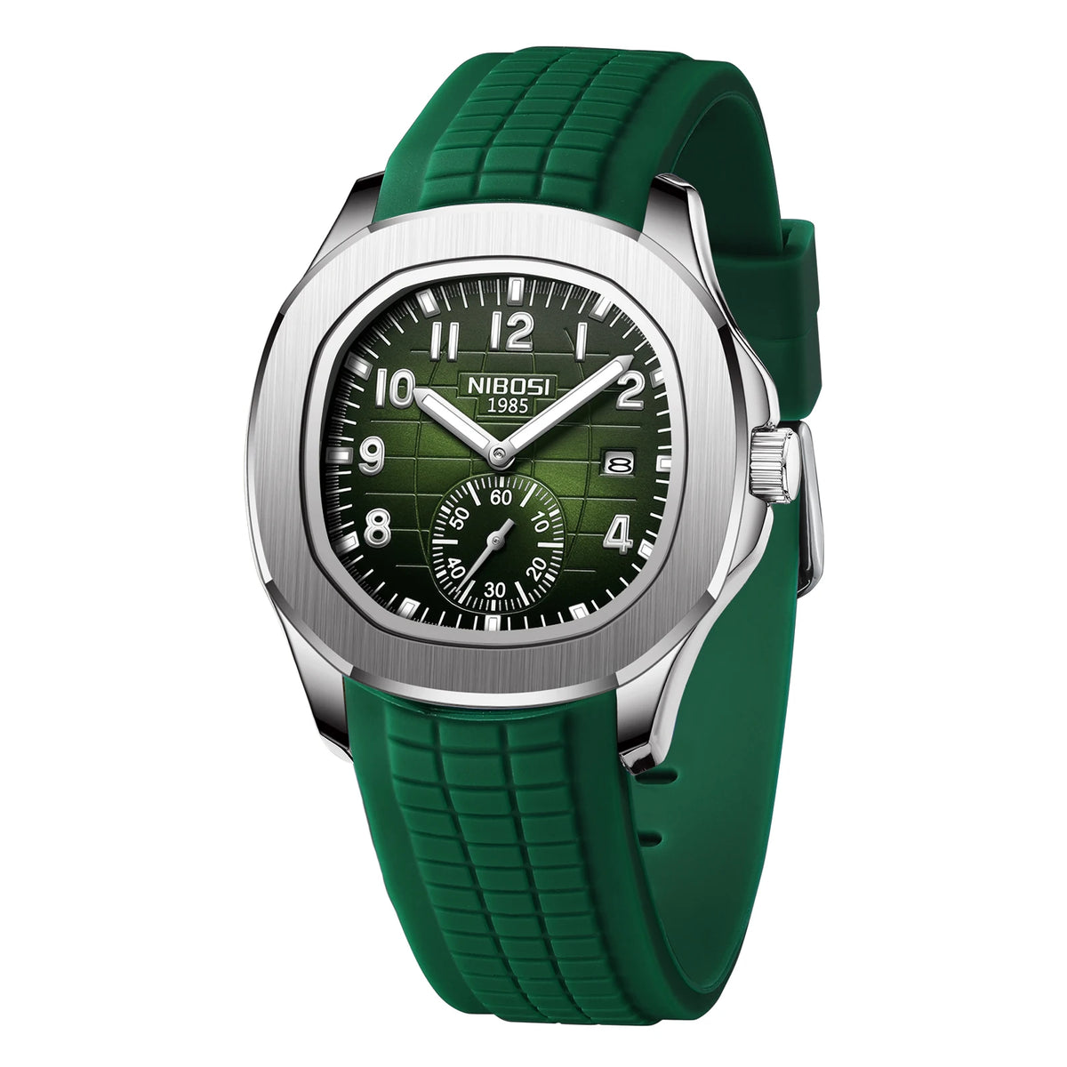 Montre à quartz NIBOSI AQUANAUT 2653 pour homme, étanche, lumineuse avec date automatique