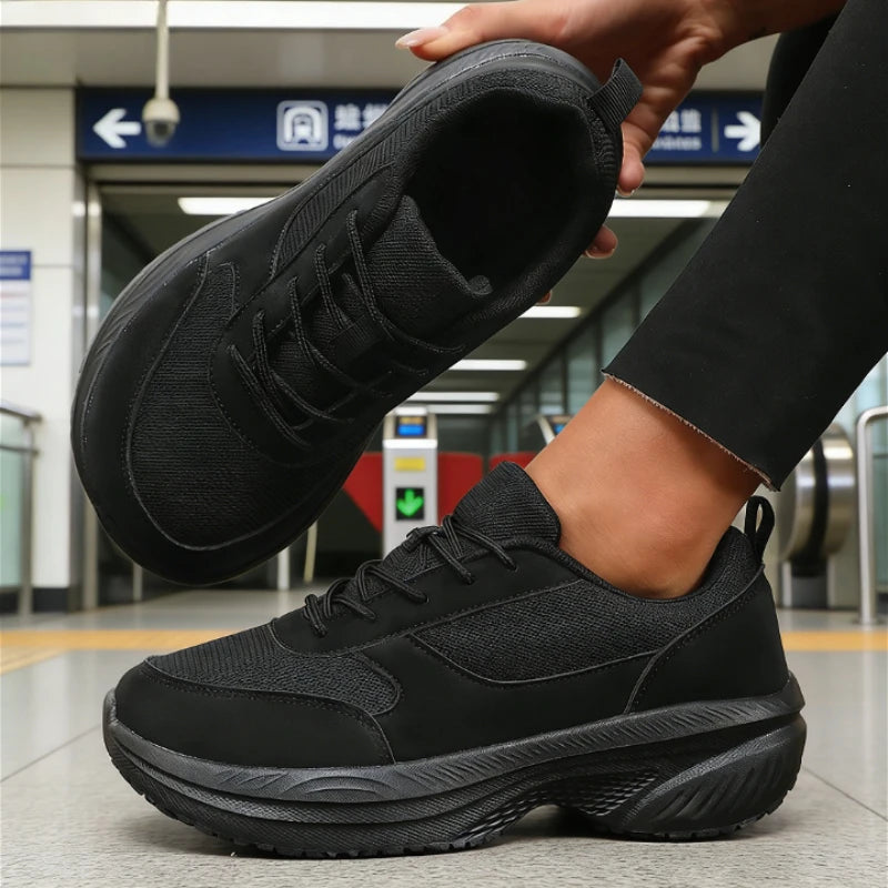 Tenis Deportivos Mujer Punta Ancha Malla Transpirable