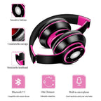 Écouteurs sans fil Bluetooth 5.3 colorés avec lecteur MP3 intégré