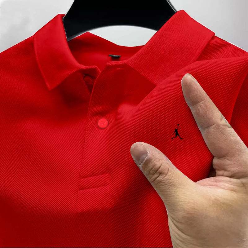 Polo Manga Corta con Cuello Casual y Negocios