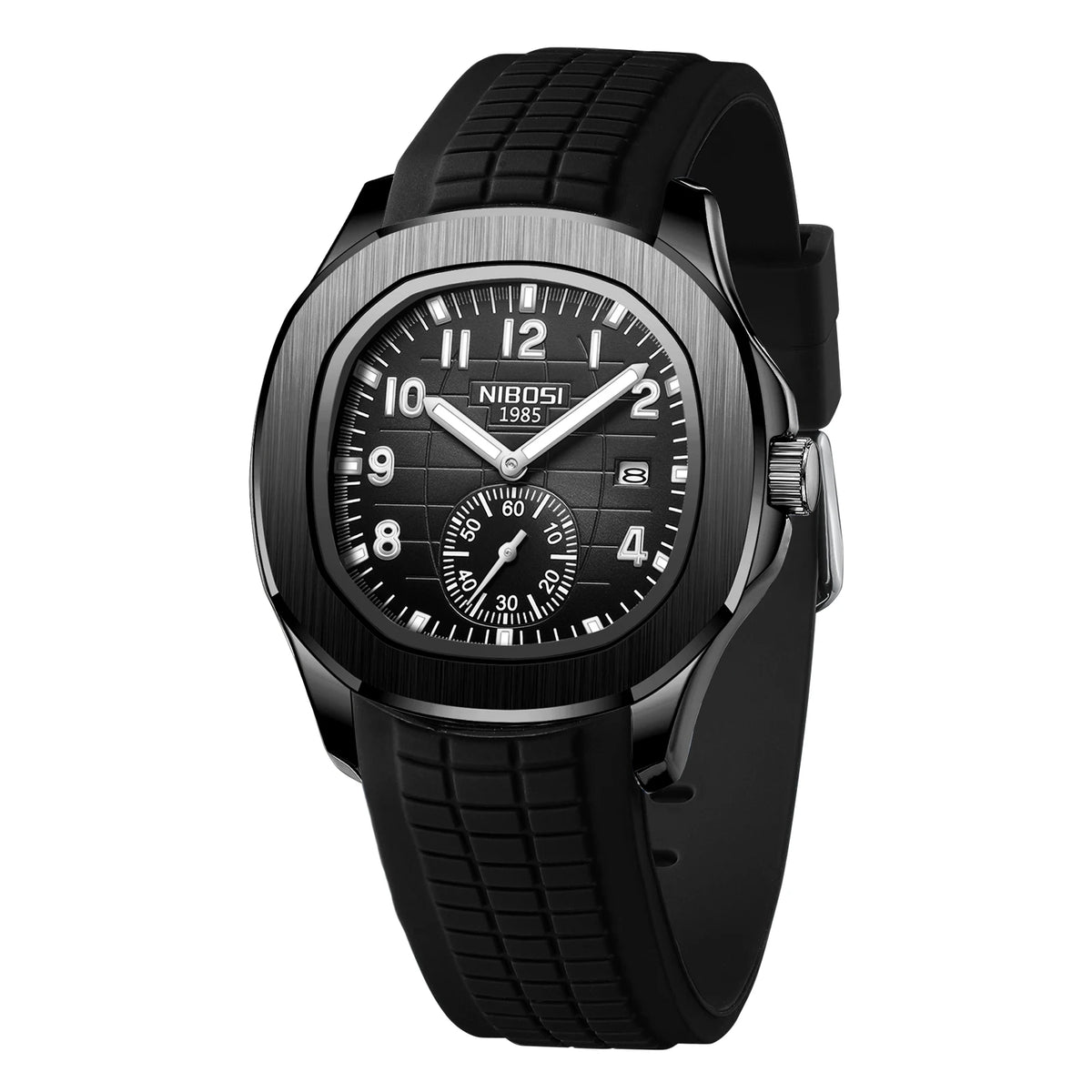 Montre à quartz NIBOSI AQUANAUT 2653 pour homme, étanche, lumineuse avec date automatique