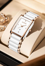 Montre LIGE LG89188 2026 Bracelet en céramique Résistante à l'eau