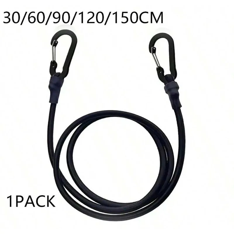 Cuerda Elástica Para Exteriores 30-150CM con Gancho Negro
