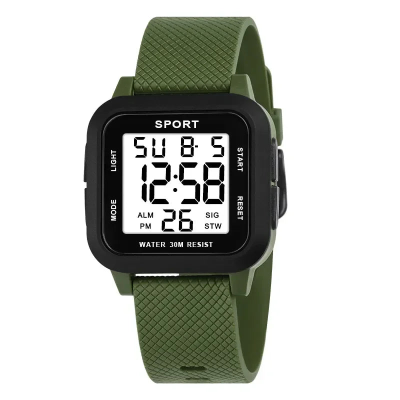 Men's Waterproof Military Sport LED Watch