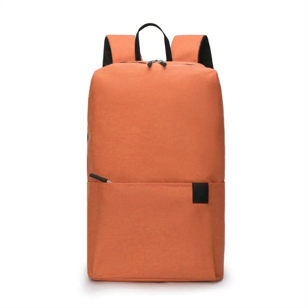 Mochila Pequeña Impermeable Color Sólido Multibolsillos