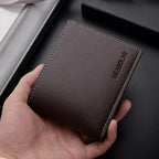 Portefeuille court en cuir pour homme - porte-cartes fin