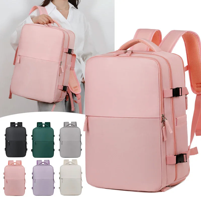 Mochila Unisex Viaje Negocios Laptop 16" Gran Capacidad