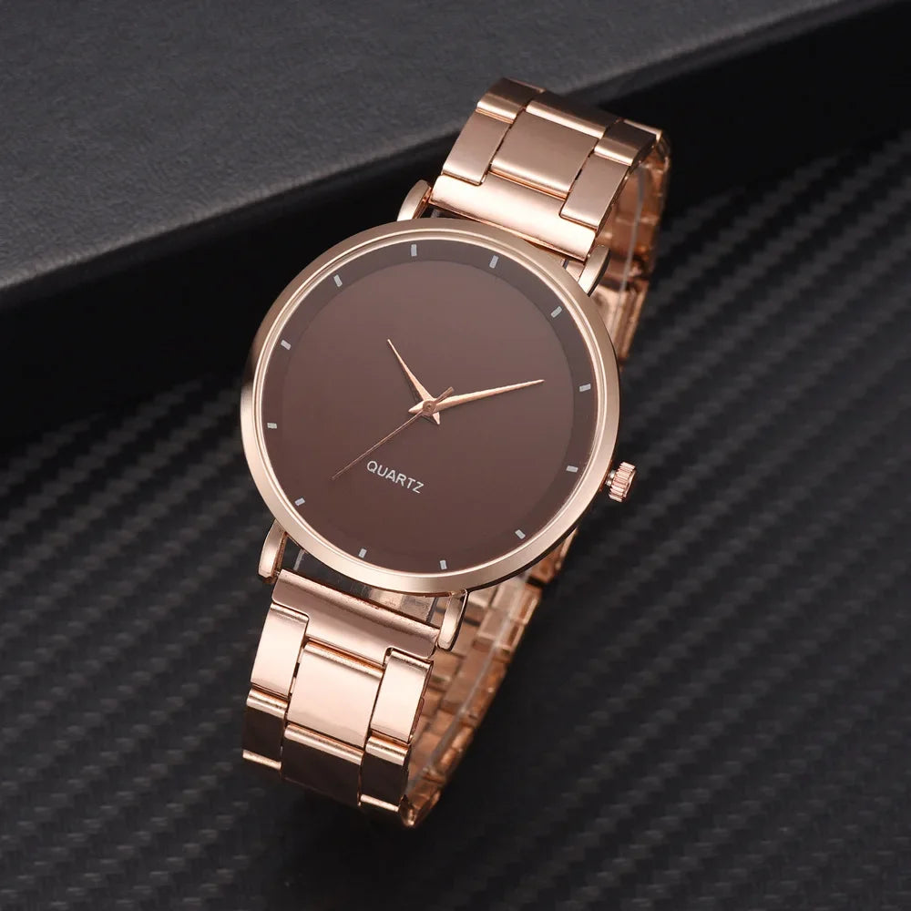 Reloj de Lujo Oro Rosa de Moda para Mujer