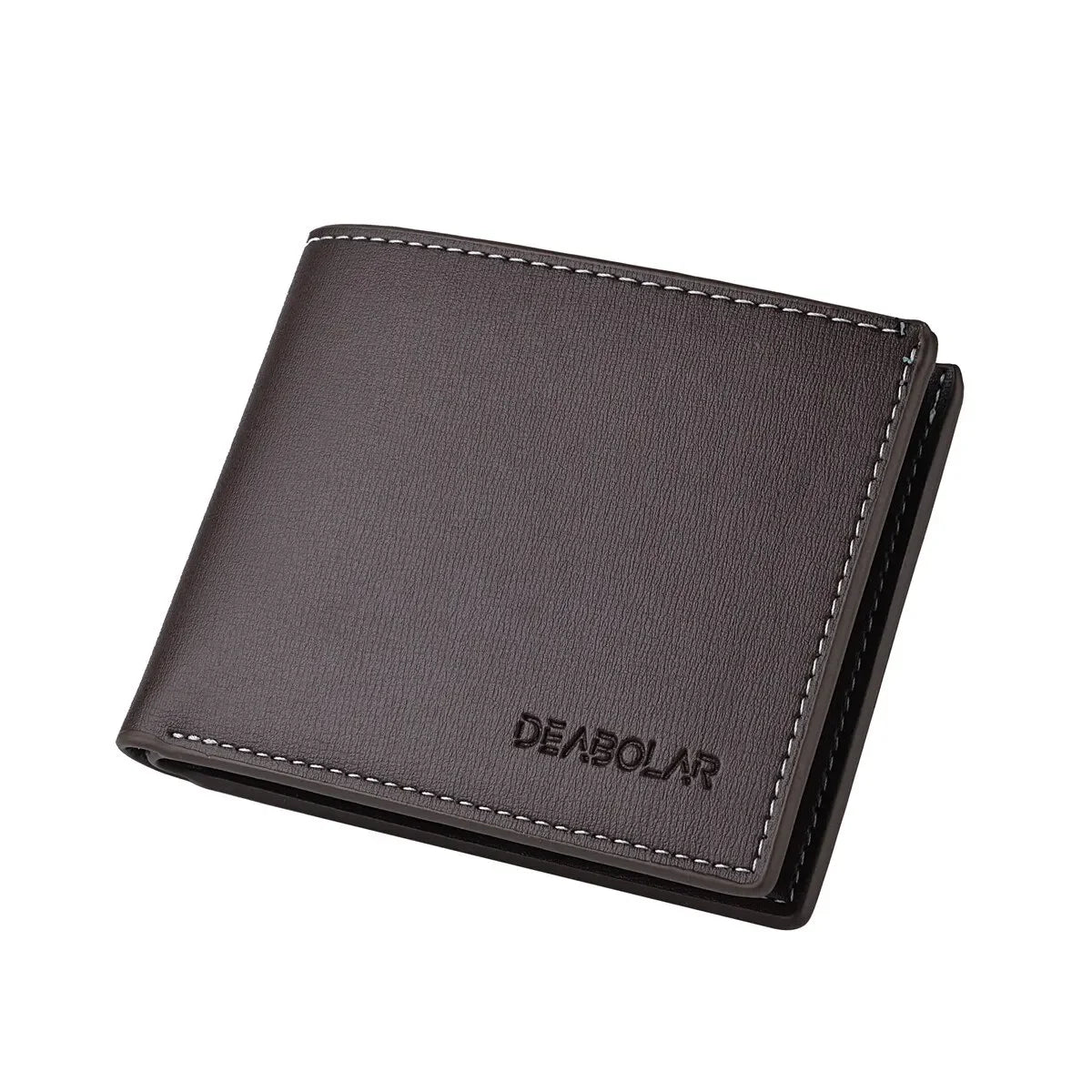 Billetera Corta de Cuero Para Hombre Delgada Porta Tarjetas