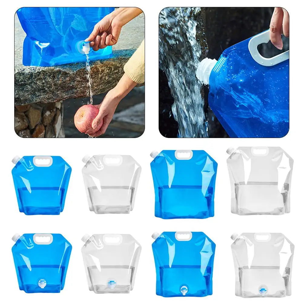 Bolsa de Agua Plegable Camping 5/10L Portátil
