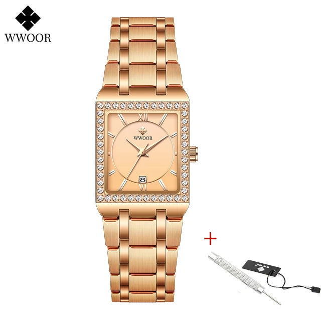 Reloj Damas Wwoor Diamond Lujo