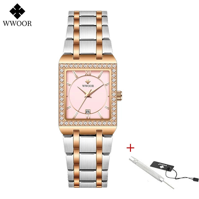 Reloj Damas Wwoor Diamond Lujo