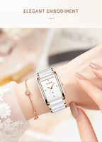 Montre LIGE LG89188 2026 Bracelet en céramique Résistante à l'eau