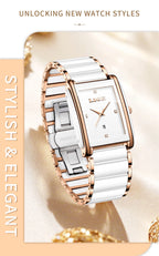 Montre LIGE LG89188 2026 Bracelet en céramique Résistante à l'eau