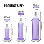 Bouteille d'eau souple pliable en TPU pour le sport