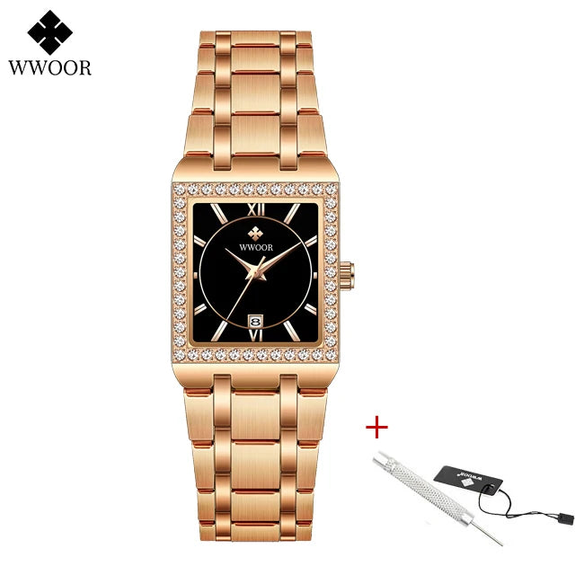 Reloj Damas Wwoor Diamond Lujo