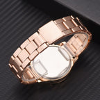 Montre de Luxe en Or Rose Tendance pour Femme