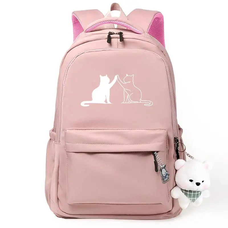 Mochila Diseño de Gato Impermeable