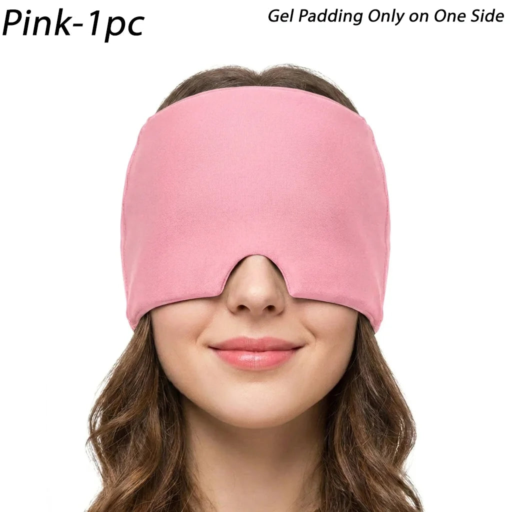 Gorro de Gel Frío Para Alivio de Migraña Máscara de Ojos