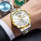 Montre Homme LIGE Quartz Acier Inoxydable Lumineuse Étanche