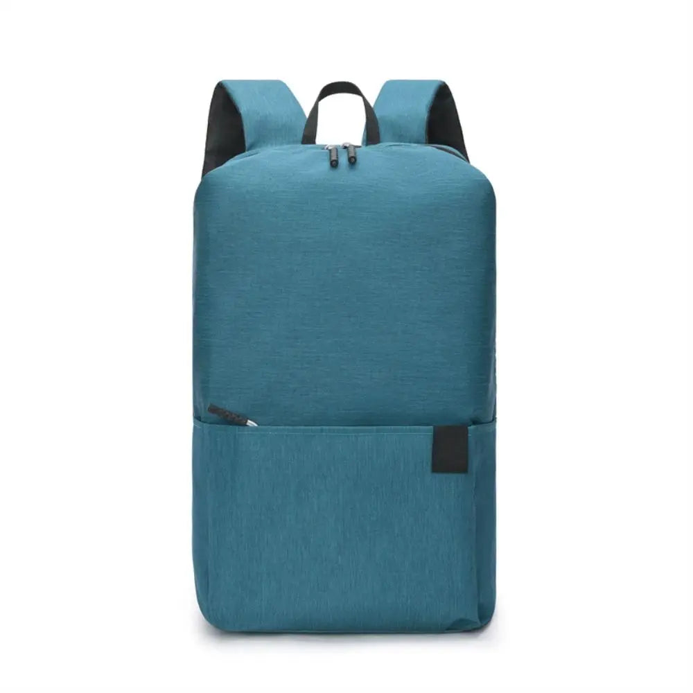 Mochila Pequeña Impermeable Color Sólido Multibolsillos
