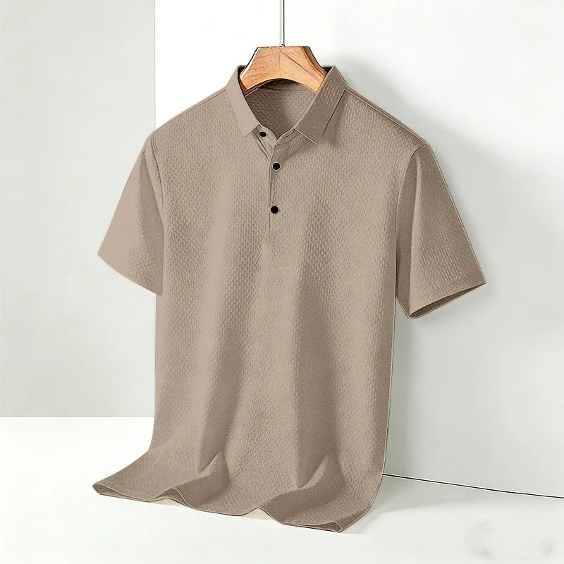 Polo Hombre Casual Negocios Manga Corta Transpirable