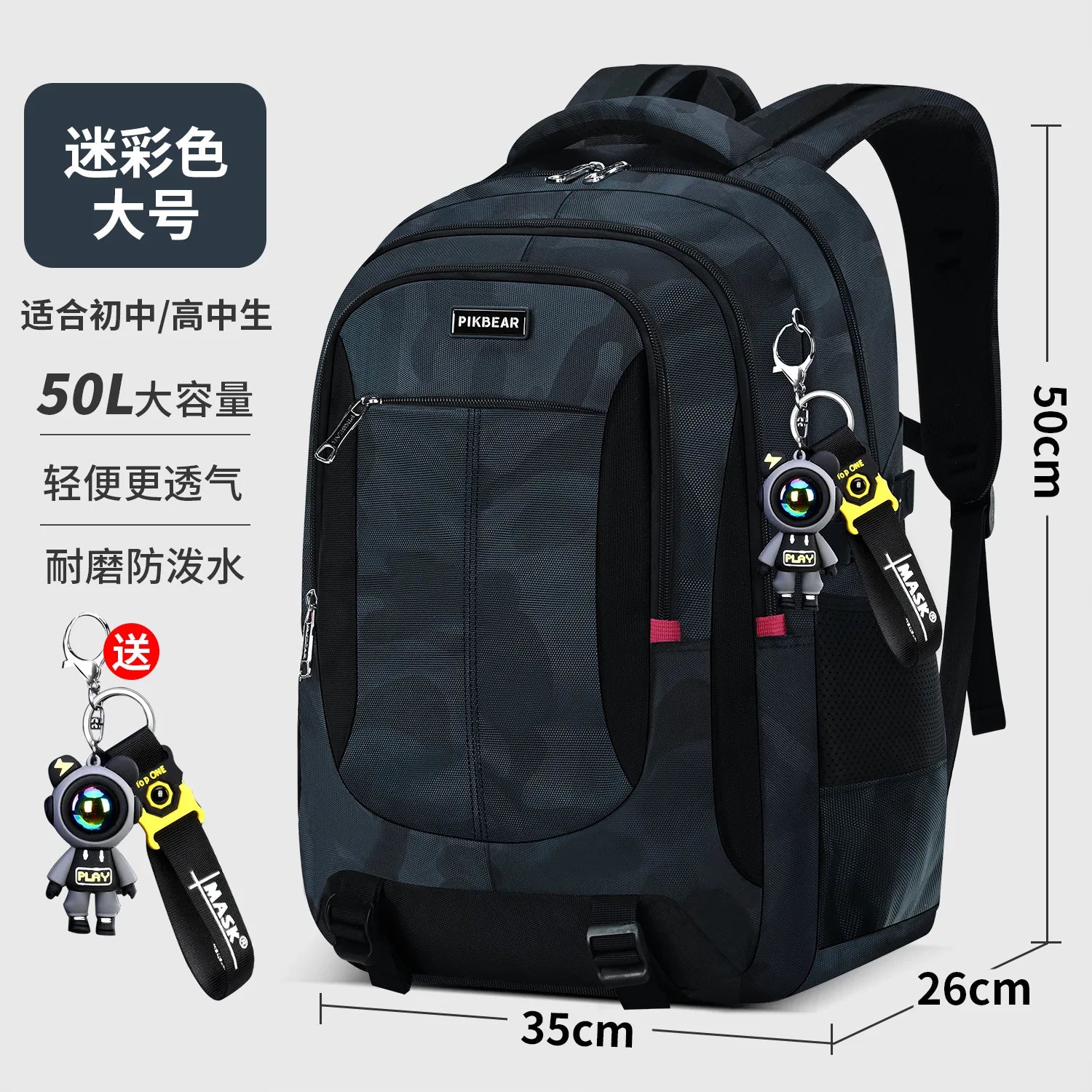 Mochila Escolar Juvenil con Depósito Para Laptop Multiuso