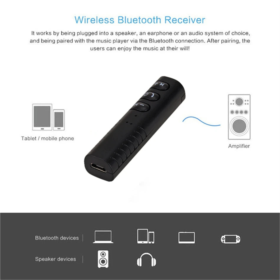 Receptor Transmisor Inalámbrico Compacto Bluetooth 5.0