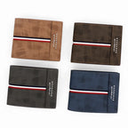 Portefeuille Fin en Cuir PU pour Homme / Option de Graver un Nom