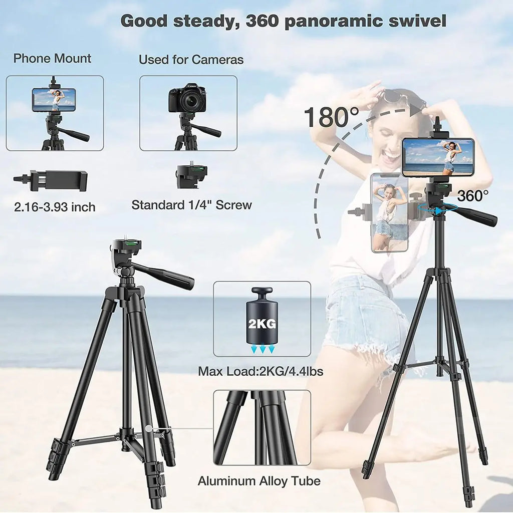 Portable Tripod for Cell Phone / DSLR Camera Selfie Stand