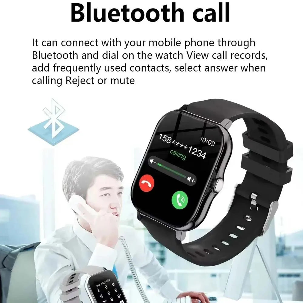 Smartwatch Hombre Mujer Pantalla 1.83'' Llamadas Inalámbricas Fitness