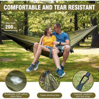 Hamac de camping 2 en 1 avec moustiquaire en nylon ultra-léger