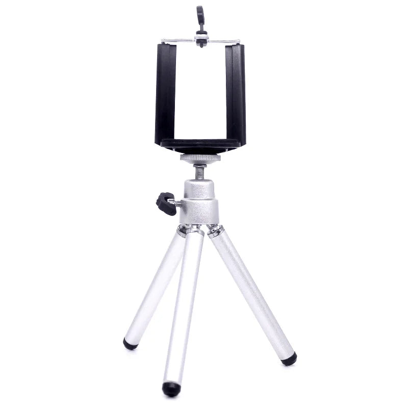 Mini Tabletop Tripod for Cell Phone and Camera with Clip Holder